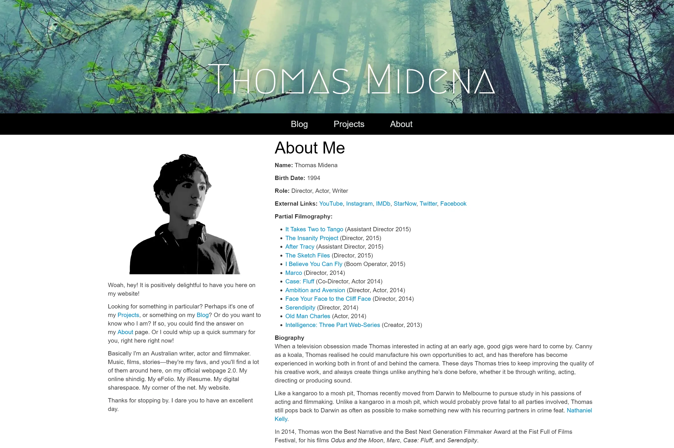 Refined Thomas Midena website